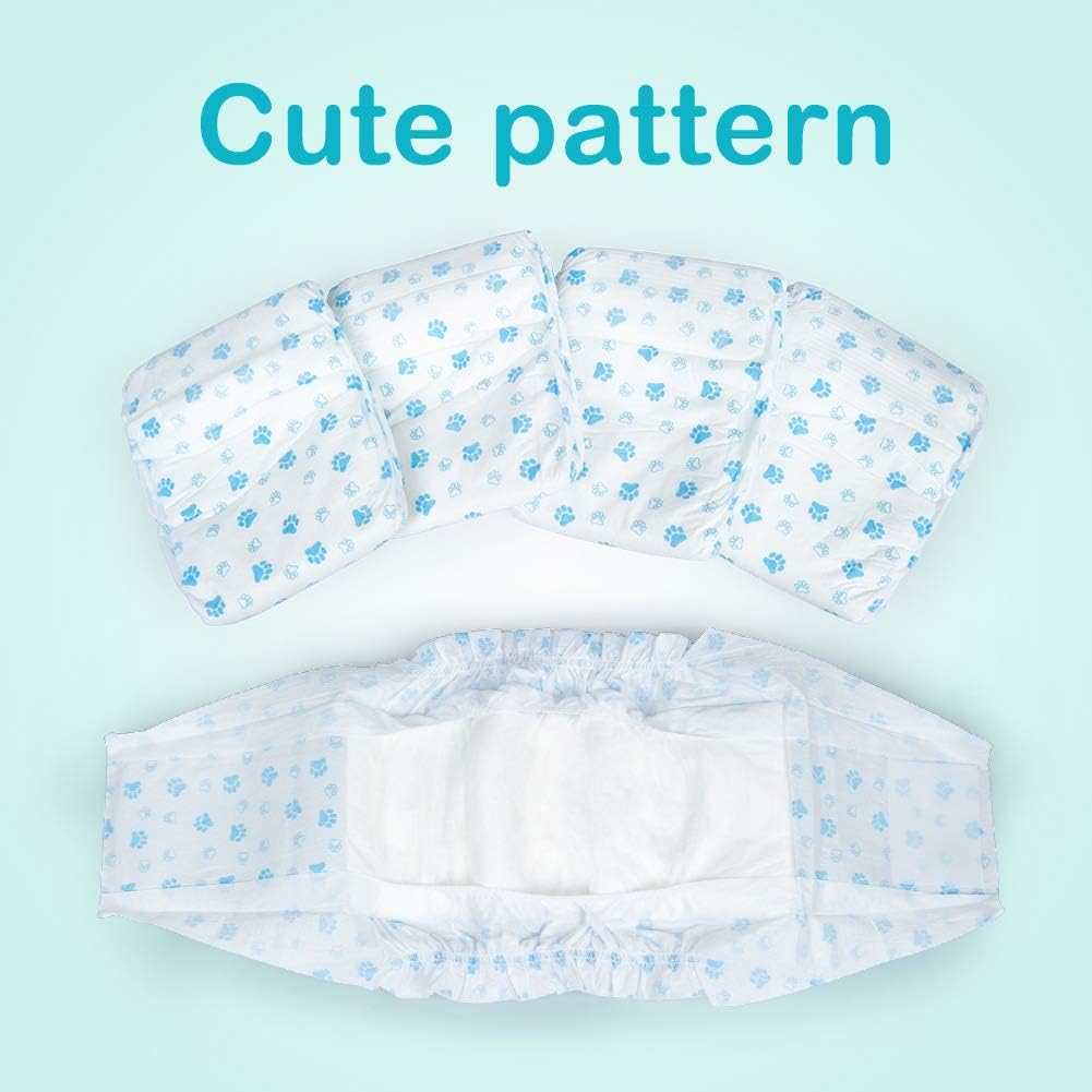 Male Dog Diapers Absorbent Belly Bands for Male Dogs S – Essentials for Dogs - Male Wraps-XS-26pc - image 2