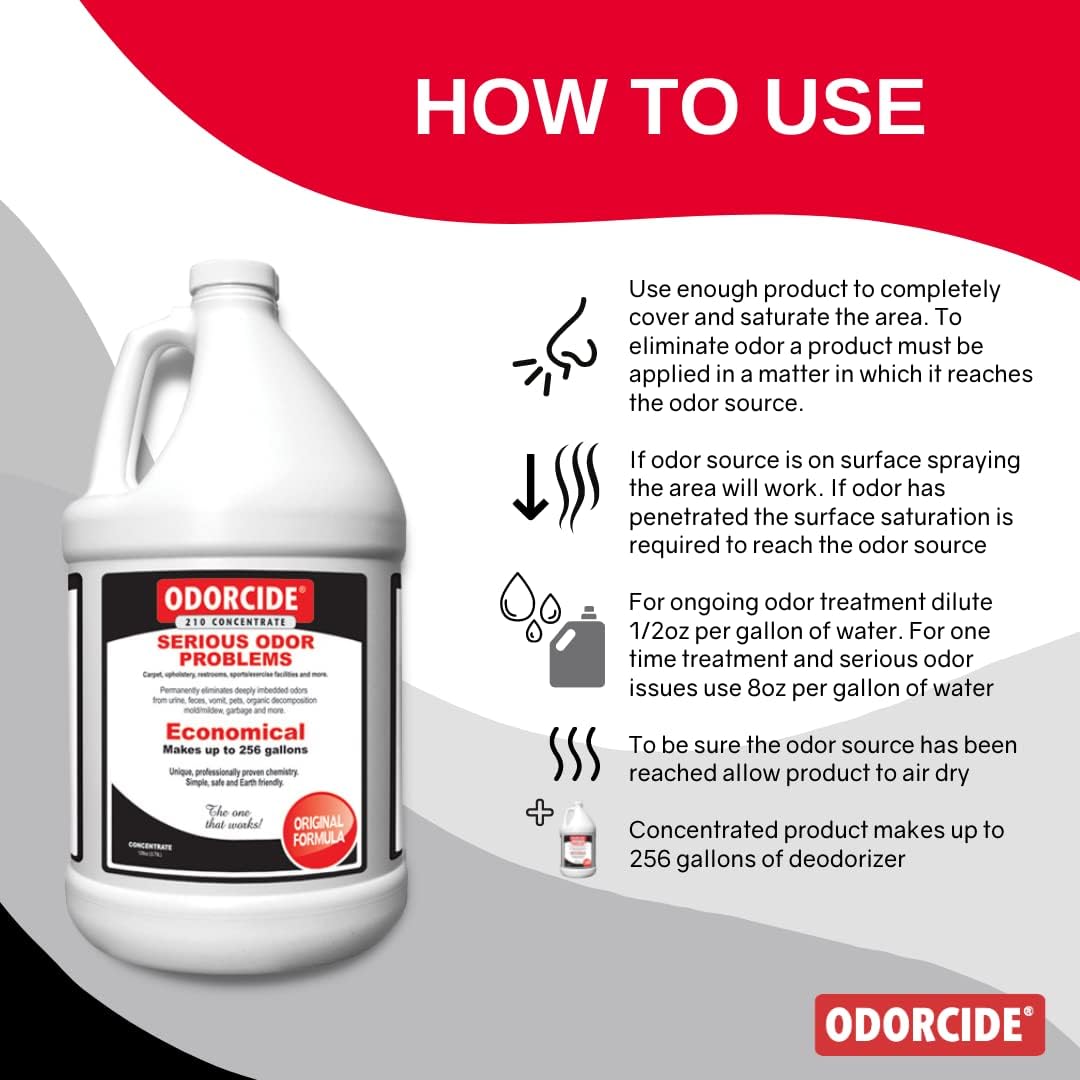 Odorcide Odor Eliminator Concentrate: Odor Eliminator for Strong Odor - Original / 128 oz - image 2