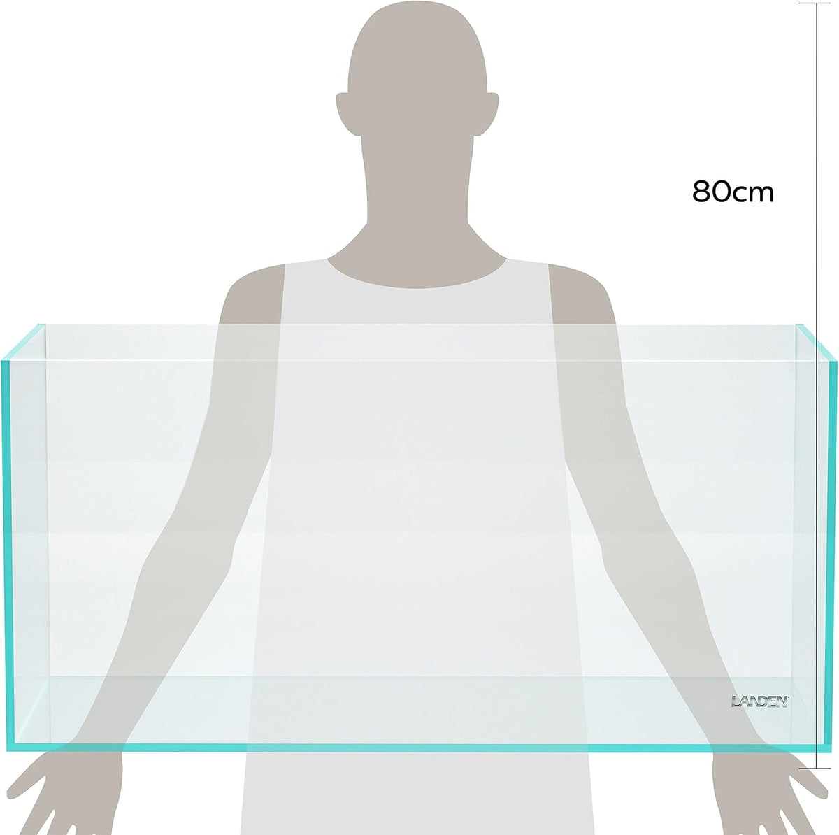 Aquarium 75H 37 Gallon Ultra Clear Glass Rimless Fish Tank – Essentials for Fish - Standard / 50Gal W39.4×D17.7×H17.7 in(100x45x45cm) - image 3