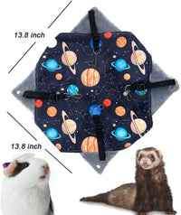 Ferret Rat Hammock Tent Hanging Tunnel Cage Accessories Set for Small - Galaxy Black - image 2