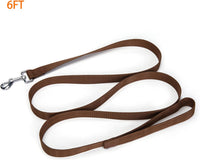 Strong Durable Nylon 10ft Long Dog Training Leash, Traction Rope - Brown / 6 Feet - image 2