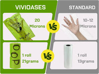 Cherry Blossom Scented Dog Poop Bags, 42 Rolls 630 counts - Green / 630 Count (Pack of 1) - image 2