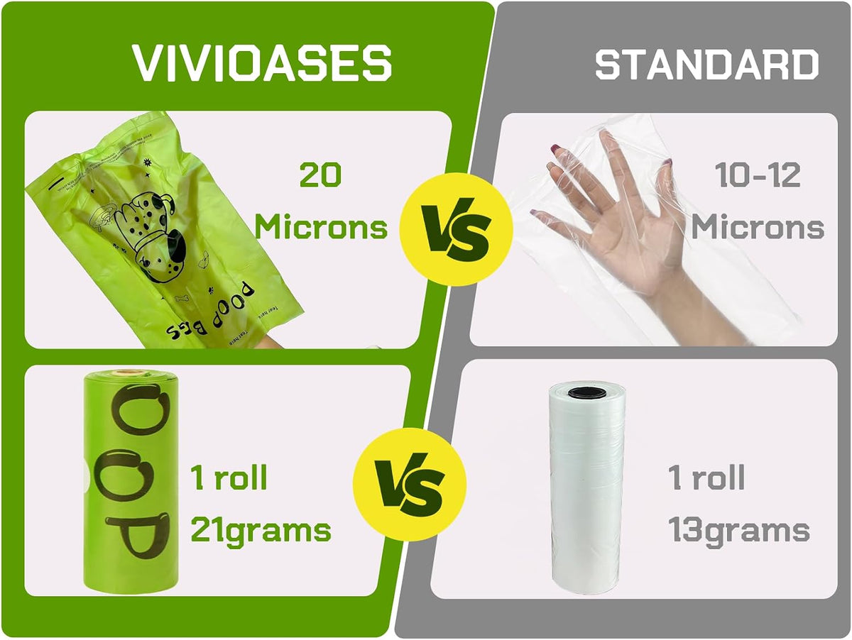Cherry Blossom Scented Dog Poop Bags, 42 Rolls 630 counts - Green / 630 Count (Pack of 1) - image 2