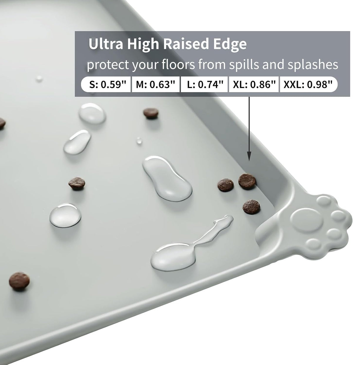 Reopet Silicone Pet Feeding Mat - Mist / 18.5" x 11.5" - image 3