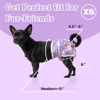 Pet Soft Female Dog Diapers, Puppy Diapers - New Animal / X-Small:7''-10'' - image 3