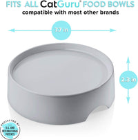 CatGuru Food Table for Cat Bowls - Standard / Grey - image 2