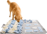 Snuffle Mat for Dogs: Slow Food Interactive Experience – Essentials for Dogs - Grey / Large 38x38 inch