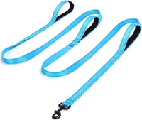 3 Handle Dog Leash 10FT Triple Handle Reflective Large Medium Dogs – Essentials for Dogs - Teal