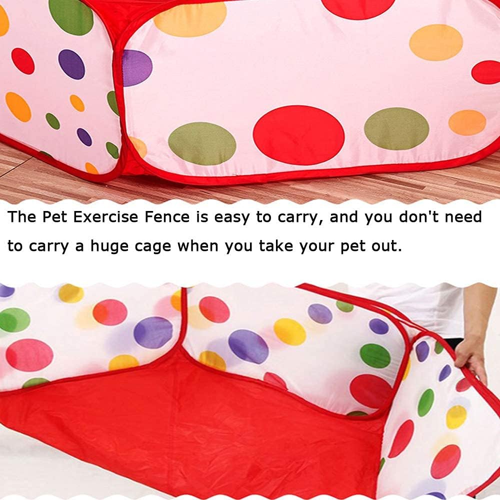 Hamster Foldable Exercise Playpen - Red - image 2