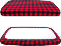 Dog Bed Covers Replacement Washable Elastic Edged 36" x 27" x 6" – Essentials for Dogs - Red Lattice / 36.0"L x 27.0"W x 6.0"Th - image 4