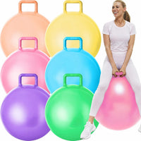 Lewtemi 6 Pcs Hopper Ball with Handle - Light Colors / 29 Inch