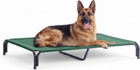 Elevated Dog Bed Raised Outdoor Dog Cot for Large Dogs - XXL-53.9"L×35.8"W×7.9"Th / Green