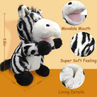 okegztoa 10 inch brown bear hand puppet with movable mouth and arms - view 21
