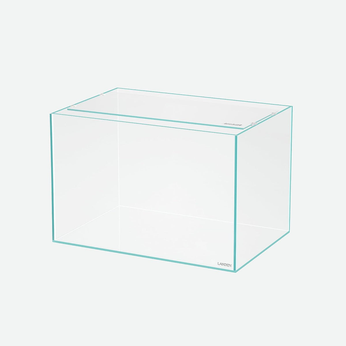 LANDEN Glass Aquarium Lid with Clips for 30x30cm 6.6 Gallon Rimless - Glass Lid / 432x230mm (1 pc)
