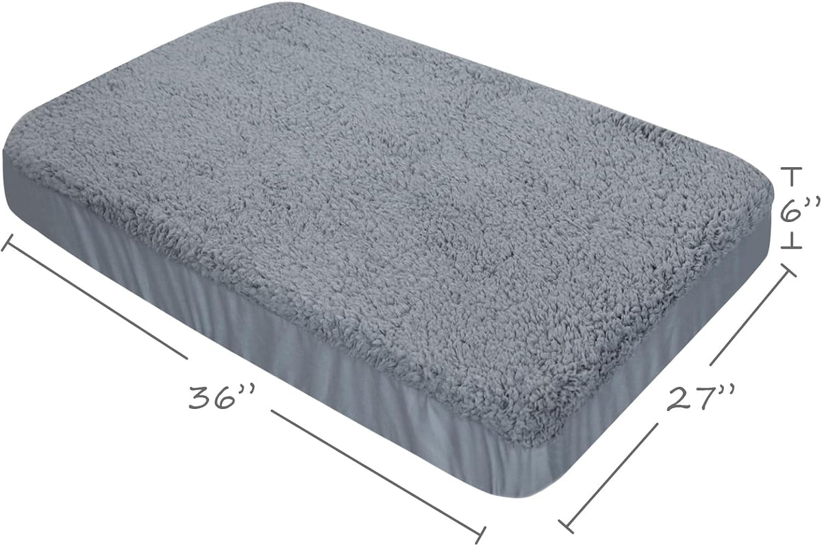Waterproof Dog Bed Covers Replacement Washable 41 x 29 inch – Essentials for Dogs - Grey / 27 x 36 x 6inch - image 4