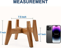 Raised Wooden Dog Bowl Stand for Large Dogs, Fits 9 Inch Bowls – Essentials for Dogs - Small - 2 Pack - image 3