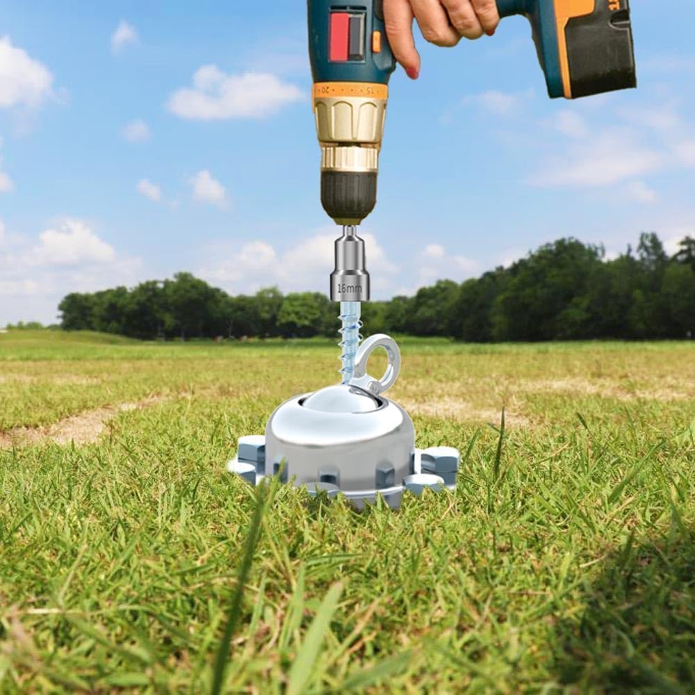 360° Swivel Dog Tie Out Stake Dog Anchor Heavy Duty Stainless Steel - Stake only - image 2