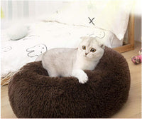 Cat Bed for Indoor Cats, Mini Plush Self Warming Kitten Bed - Small 20'' / Chocolate - image 4