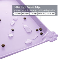 Reopet Silicone Pet Feeding Mat - Hibiscus Purple / 18.5" x 11.5" - image 3