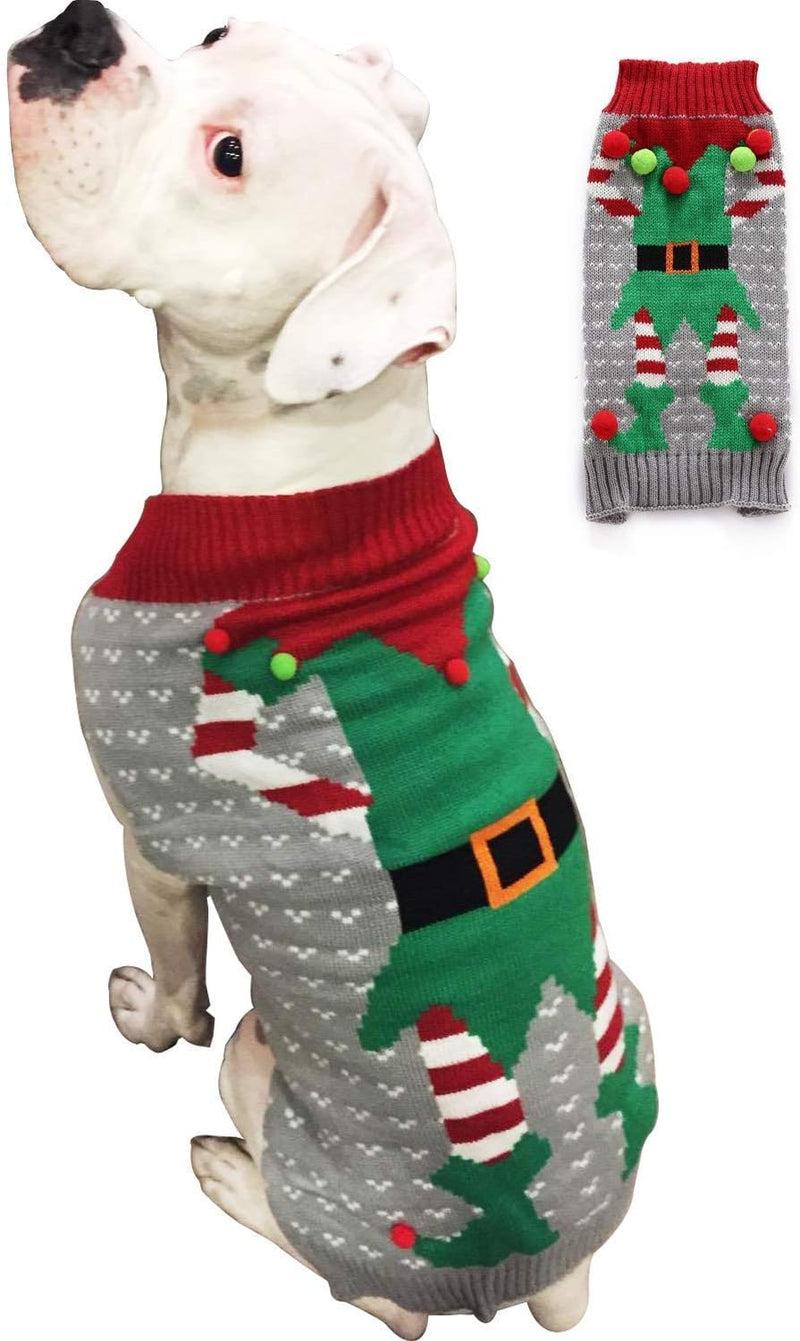 Dog Sweater Christmas Pet Cat Winter Knitwear Warm Clothes – Essentials for Dogs - Small / Z-Clown