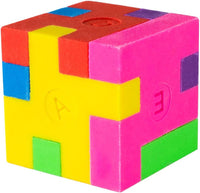 Super Z Outlet 12 Pack Colorful Puzzle Erasers Miniature Pencil - Cube - image 4