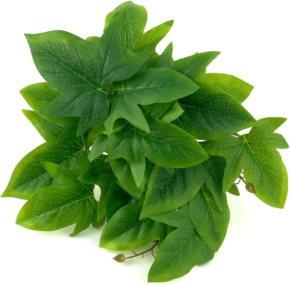 Fake Calathea Orbifolia, Reptile Terrarium Suction Plants – Essentials for Fish - Fake Sweet Potato Vine