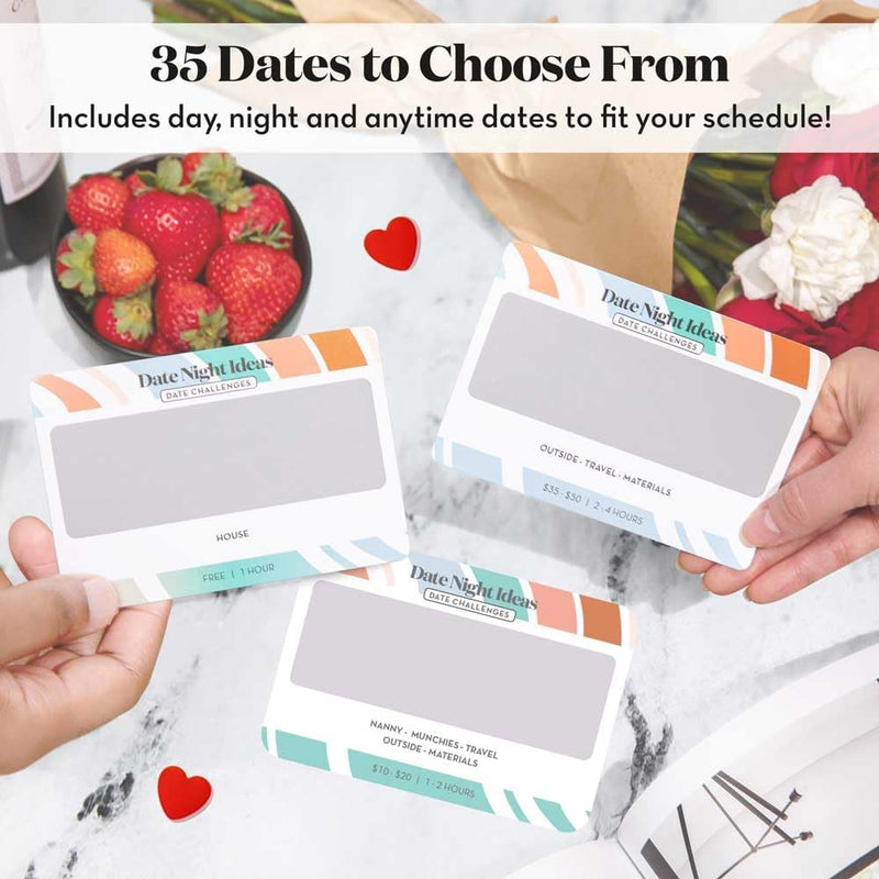 Scratch Off Date Night Ideas, Couples Gifts for Him/Her