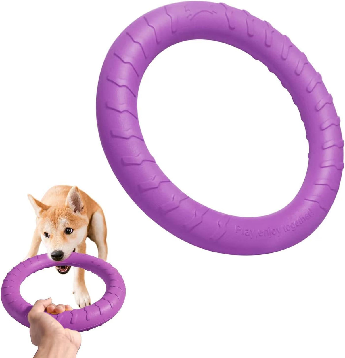 XL Large Indestructible Dog Toys - Medium/Large Size Purple