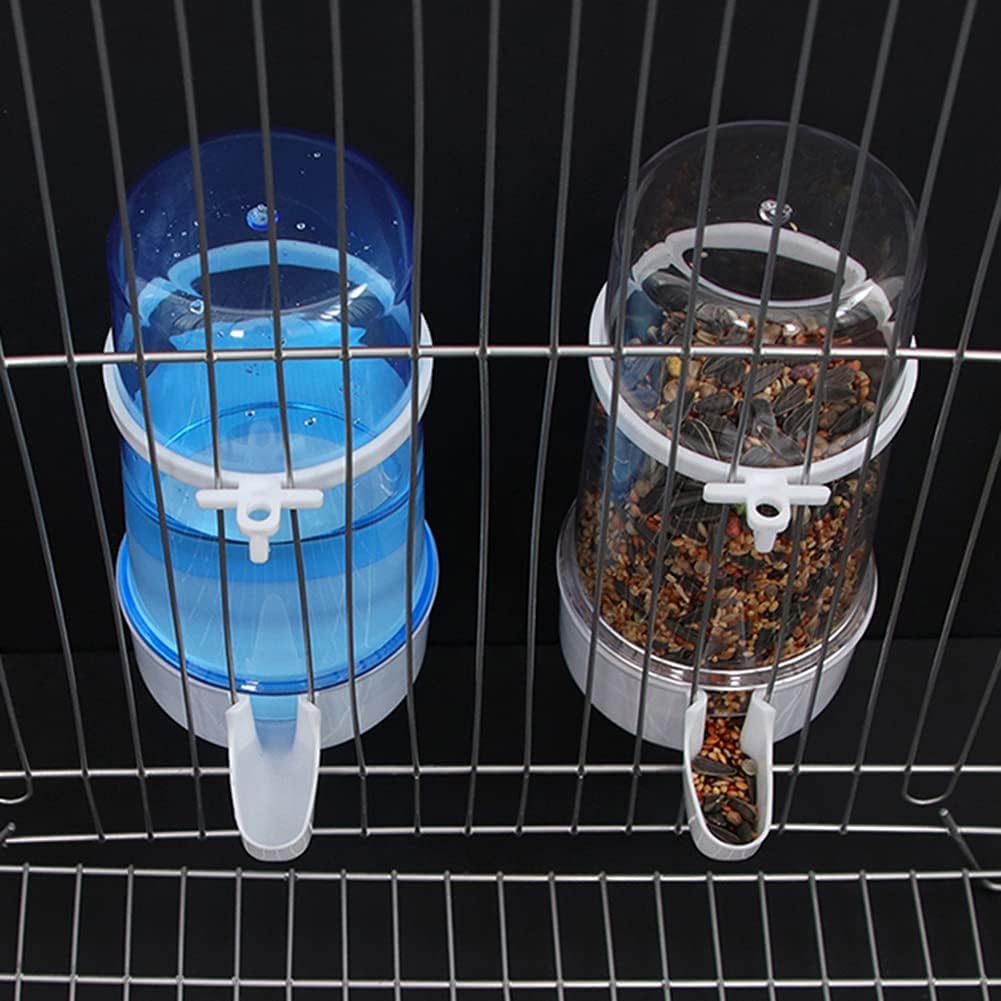 Pet Bird Water Feeder, 13.5 Oz Parrot Water Dispenser, Bird Cage Suspended Automatic Water - 2PCS - image 3