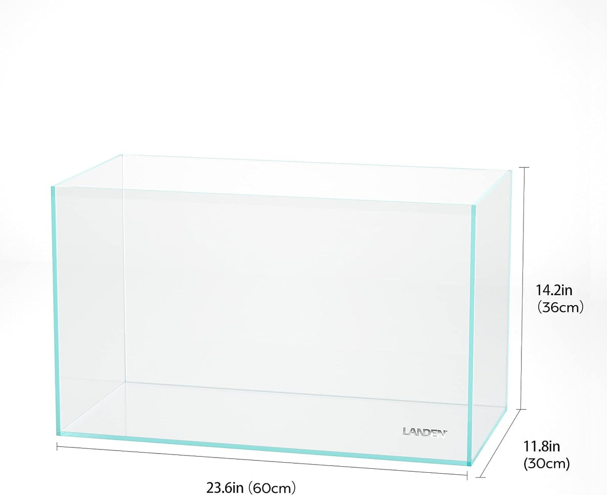 Aquarium 75H 37 Gallon Ultra Clear Glass Rimless Fish Tank – Essentials for Fish - Standard / 16Gal W23.6×D11.8×H14.2 in(60x30x36cm) - image 3