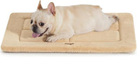 Made4Pets Dog Crate Pad Bed for Medium Dogs, Washable & Reversible, Anti-Slip Kennel Mat for Cozy Sleeping, Soft Fluffy Dog Bed for Indoor & Outdoor Use, 29"x21", Khaki