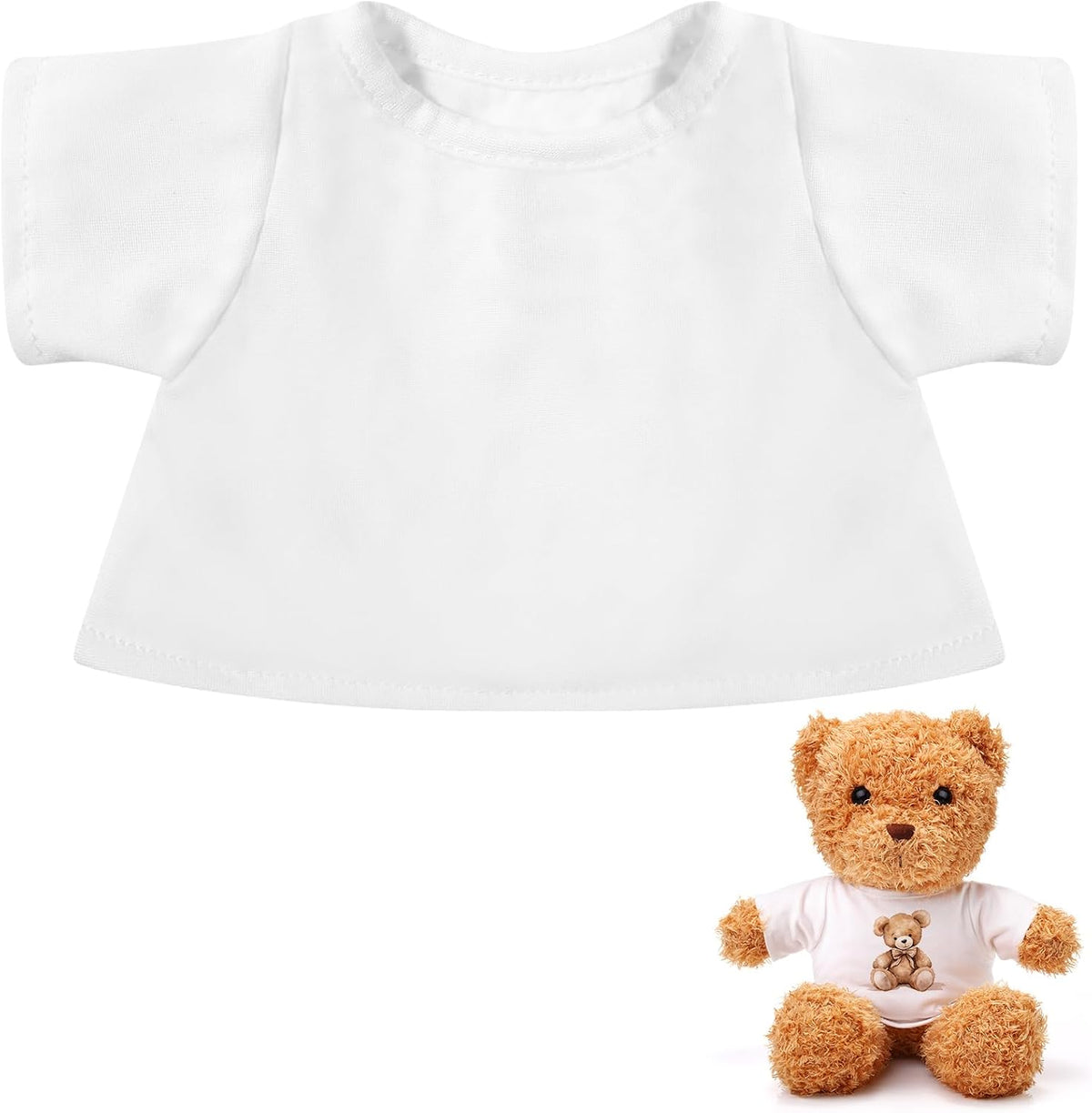 Litherr S blank sublimation stuffed animal shirt for 8-12 inch plush bears - view 3