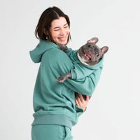 Spark Paws Human Hoodie, Matching Dog and Owner Clothes - Large / Teal - image 3