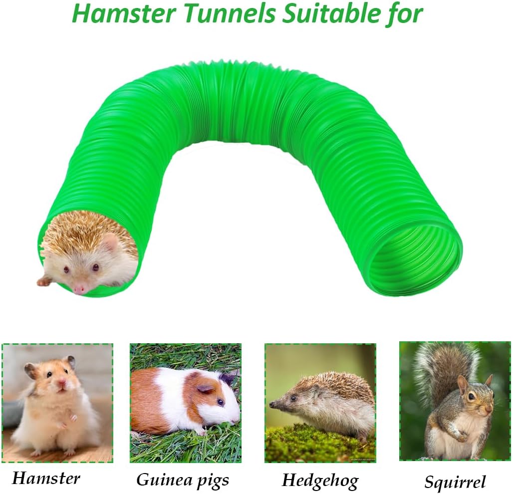 Plastic Hamster Tunnels, Small Animal Tubes - 【Green】 / 【1 PCS】 - image 4