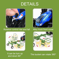 KNACKTOYZ remote control farm tractor with dual rotary swath windrower, 1/24 scale - view 3