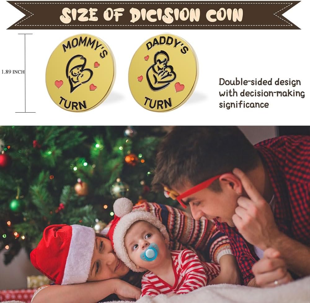 Vichona new parent decision coin reading Mommy's Turn and Daddy's Turn - view 7