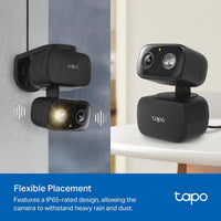 Tapo 1080p Pan/Tilt Security Camera for Baby Monitor, Pet Camera - Black / Indoor/Outdoor - image 2