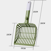 Cat Scooper for Litter Box, Cat Litter Scoop, Kitty Litter Scoop, Cat Poop Collector, All in One Litter Scoop Pet Litter Sifter (White)