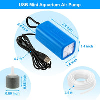 DaToo USB Mini Aquarium Air Pump Ultra Quiet Fish Tank Air Pump - 3W - image 2