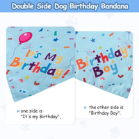 Dog Birthday Party Supplies – Premium Bandana & Hat Set for Dogs - BIG FRENCHIES