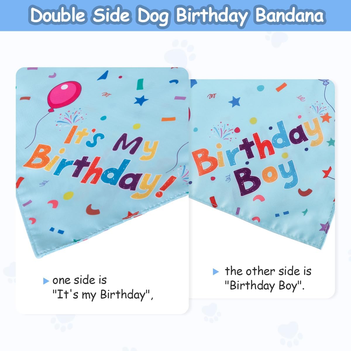 Dog Birthday Party Supplies – Premium Bandana & Hat Set for Dogs - BIG FRENCHIES