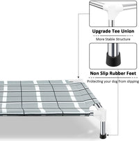 Elevated Dog Bed, Raised Cooling Lifted Dog Cot for Indoor & Outdoor – Essentials for Dogs - Grey / (M-):34'' x 20'' x 6'' - image 2