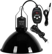 REPTI ZOO Reptile Light Fixture with Dimming Thermostat - 8.5 Inch
