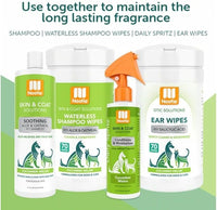 Nootie Waterless Shampoo Wipes for Dogs & Cats - Long Lasting Cucumber Melon Fragrance - Sold in Over 10,000 Vet Clinics and Pet Stores Worldwide, Made in USA - 70 Count