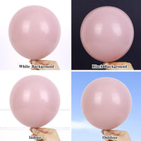 RUBFAC Balloons Black Balloon Arch for Black Birthday Decorations - Dusty Pink - image 3