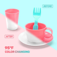 CUTE STONE Color Changing Play Kitchen Sink Toys - Pink - image 4