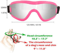 Medium Dog Sunglasses with Adjustable Strap UV Protection, Winproof Puppy Sunglasses, Suitable for Dogs Eyes Protection，Soft Dog Goggles