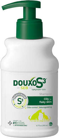Douxo S3 SEB Dog Seboregulating Shampoo, 0.5% Ophytrium
