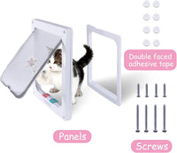 goTeamghjkl Cat Door Flap - White / Medium - image 4