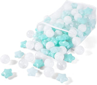 Realhaha Ball Pit Balls Star Shapes Plasticballs for Ballpit Playpen – Fun for Kids & Family - Green / 100 - image 4